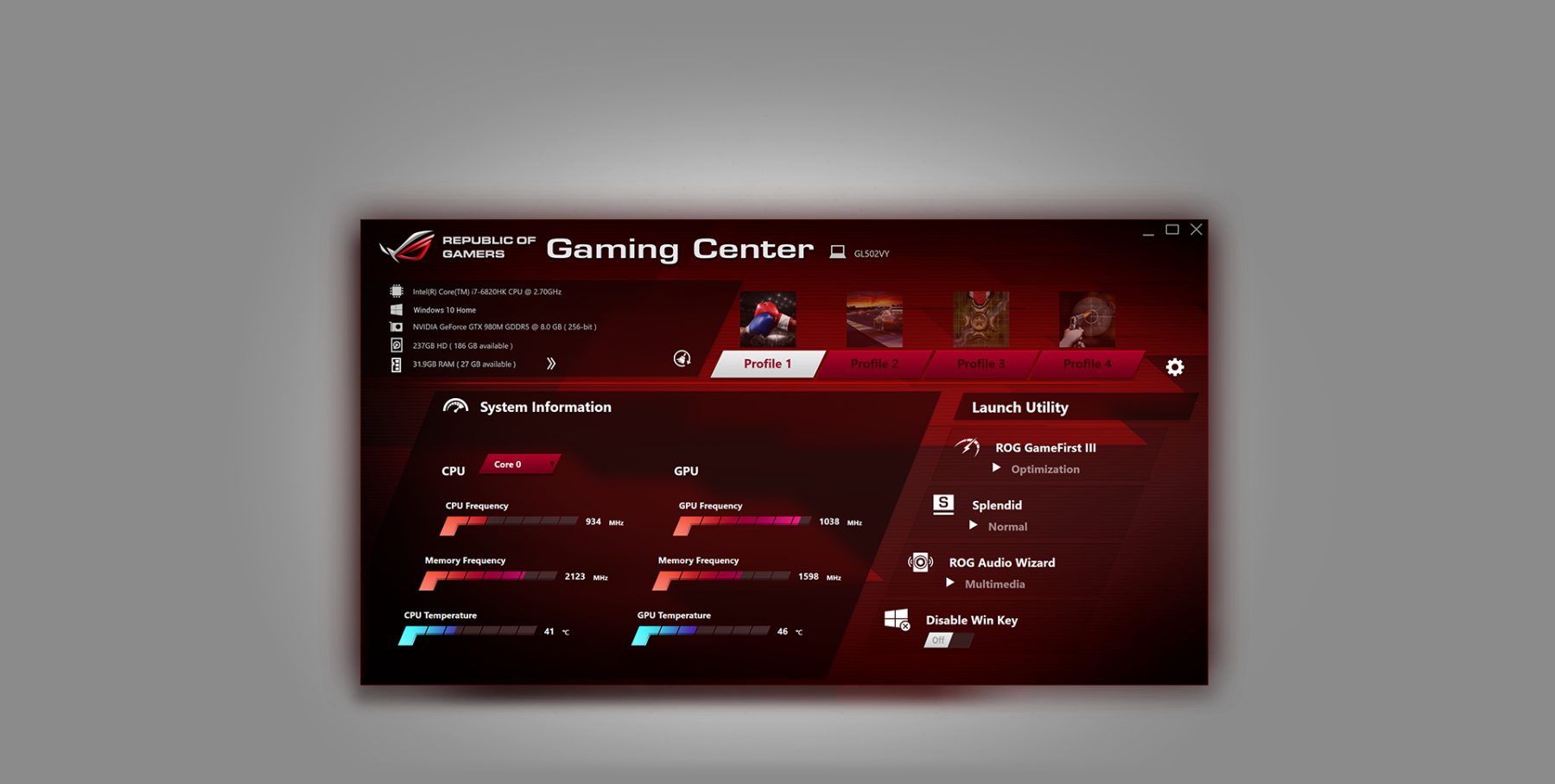 Surprisingly, There's Not A Lot Of Bulk Software I - Asus Gl502vs Gaming Center (1800x908), Png Download