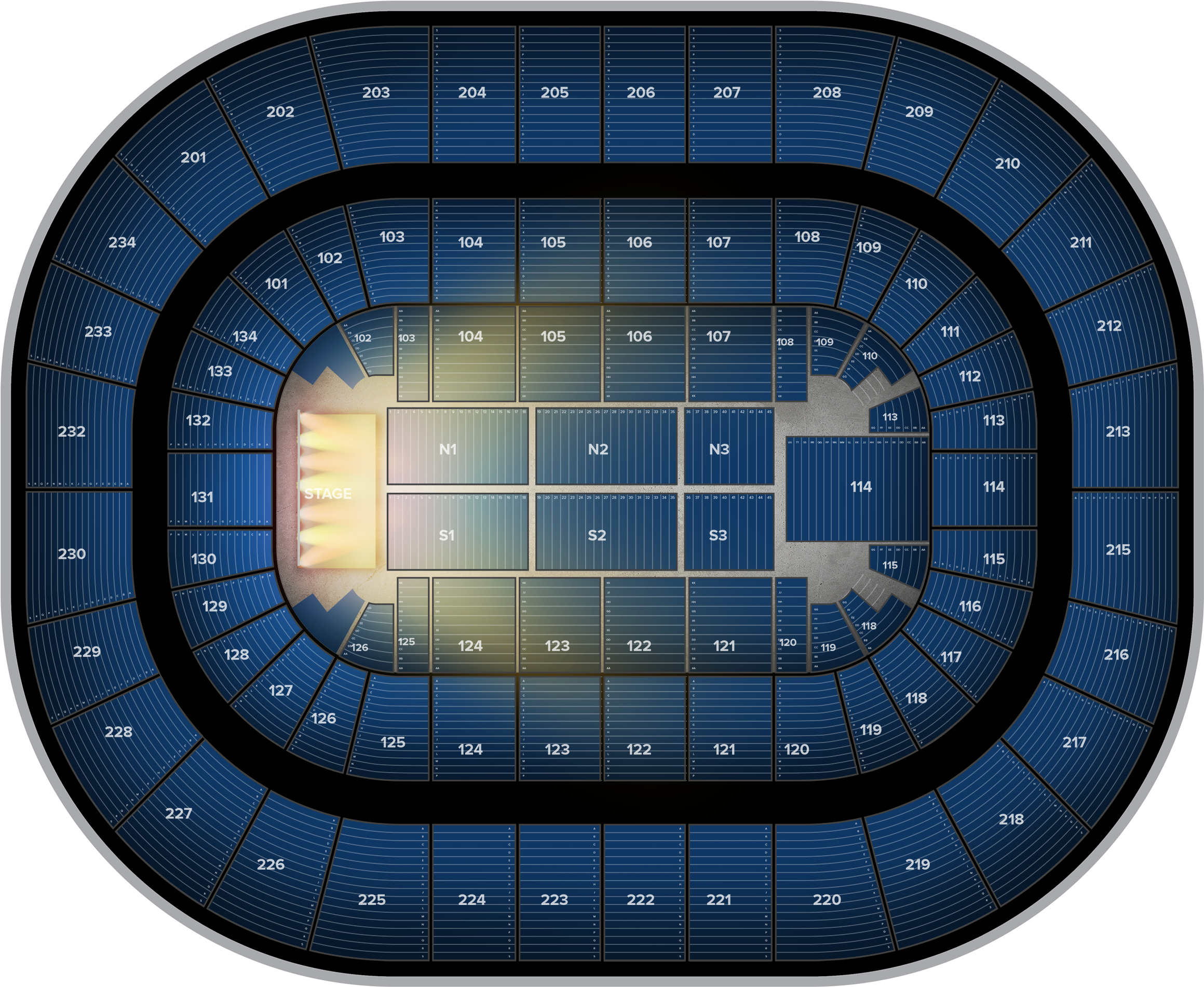 Paw Patrol At Bryce Jordan Center Tickets, Tuesday, - Floor Plan (2560x1936), Png Download