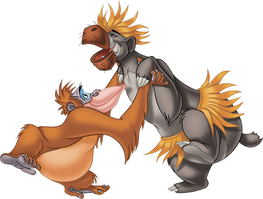 Baloo And Louie - Baloo And King Louie Png (860x651), Png Download