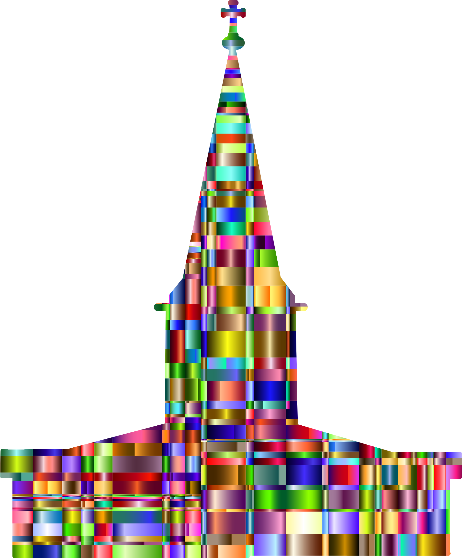 This Free Icons Png Design Of Checkered Chromatic Church (1914x2310), Png Download