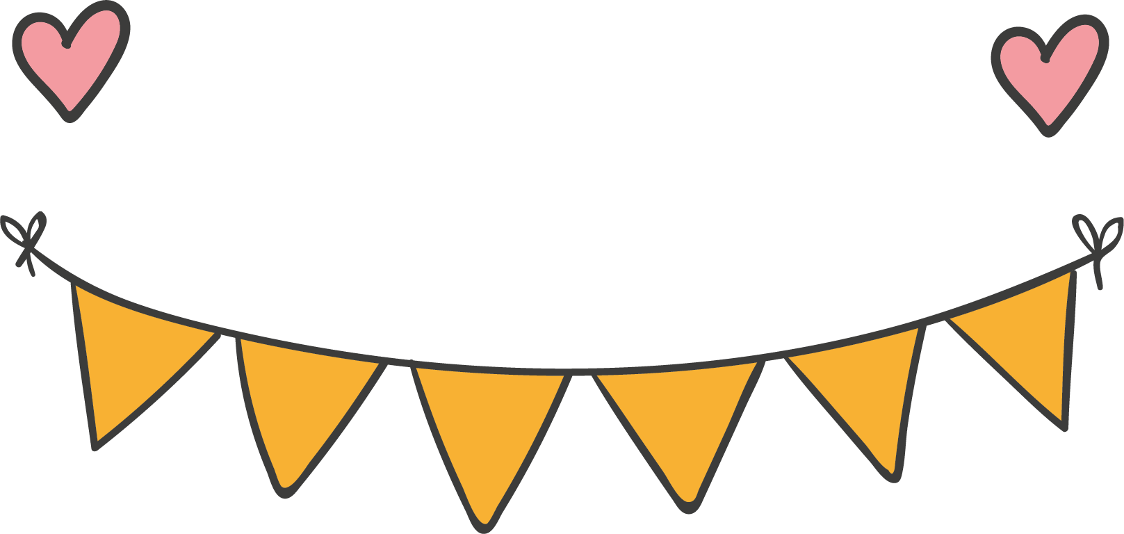 Banner Party Clip Art - Yellow Party Banner Png (1617x768), Png Download