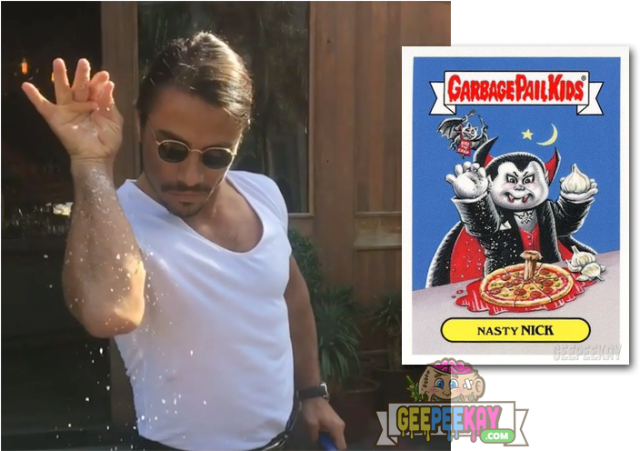 Salt Bae - Garbage Pail Kids (736x535), Png Download