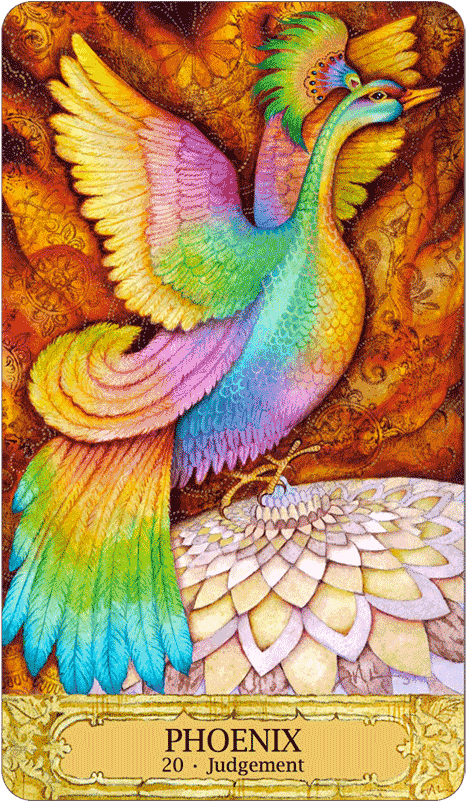 Main Menu The Healer Phoenix - Chrysalis Tarot Phoenix (600x800), Png Download