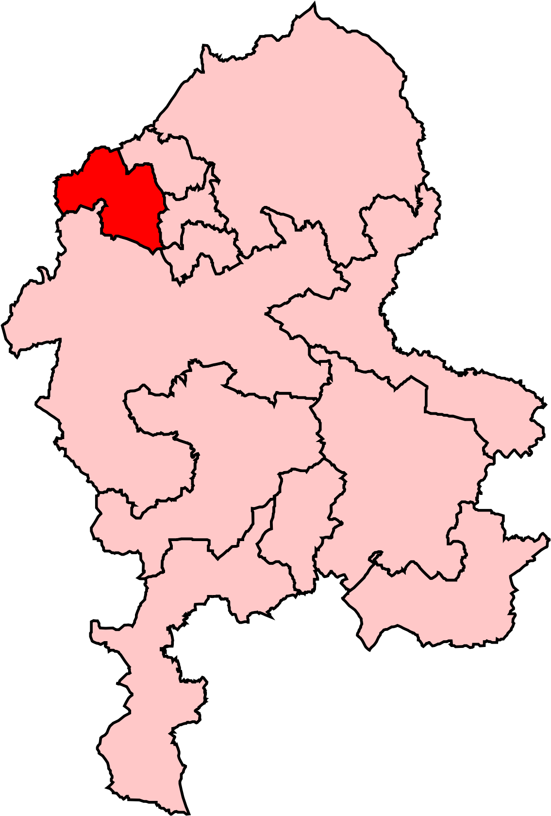 Staffordshire Constituencies (1200x1746), Png Download