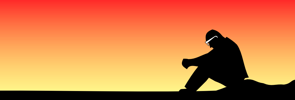 Dealing With Rejection - Silhouette (1242x423), Png Download