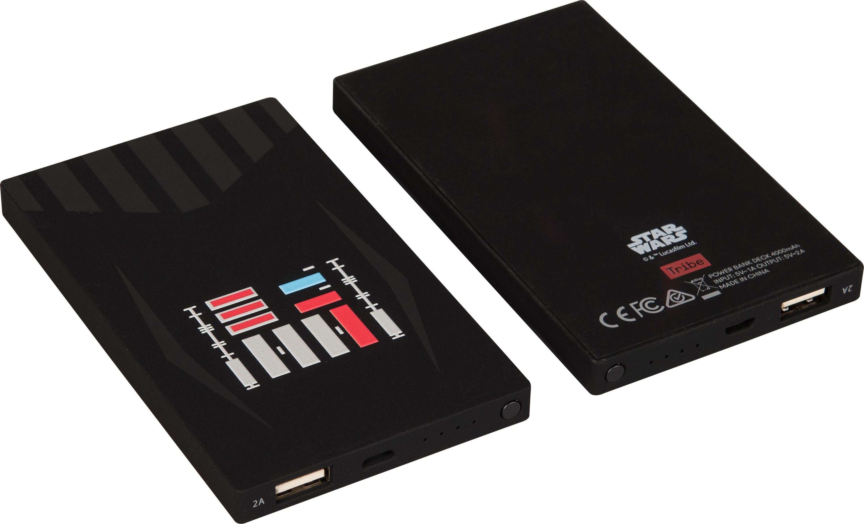 Tribe Power Bank Star Wars Darth Vader - Tribe 4000mah Star Wars Darth Vader Power Bank (3000x1820), Png Download