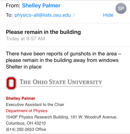 Apparently, One Guy Went In The Building And Pulled - Ohio State University (455x810), Png Download