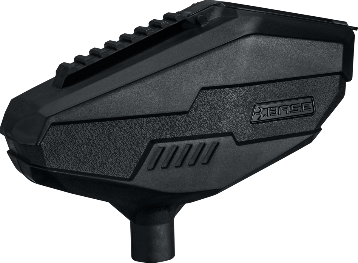 Base Anti Jam Loader Black Gravity Fed Paintball Hopper, - Base Paintball Hopper (1200x884), Png Download