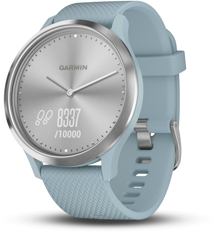 Sport, Seafoam-silver, Regular - Garmin Vivomove Hr (600x600), Png Download