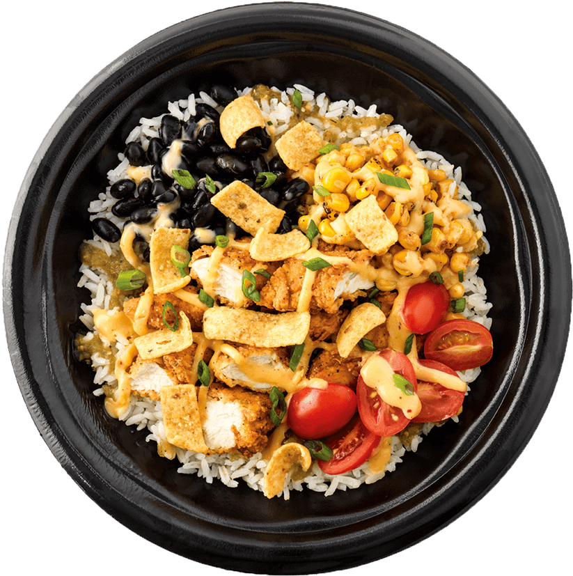 Queso Crunch Bowl - Scrambled Eggs (850x857), Png Download