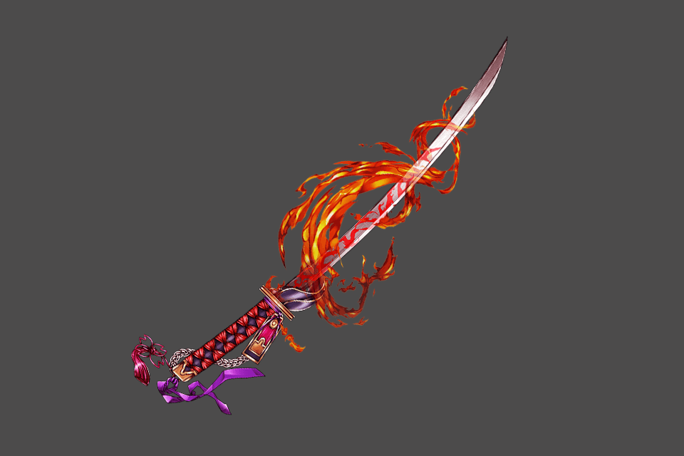 Red Fire Sword Shion - Graphic Design (960x640), Png Download