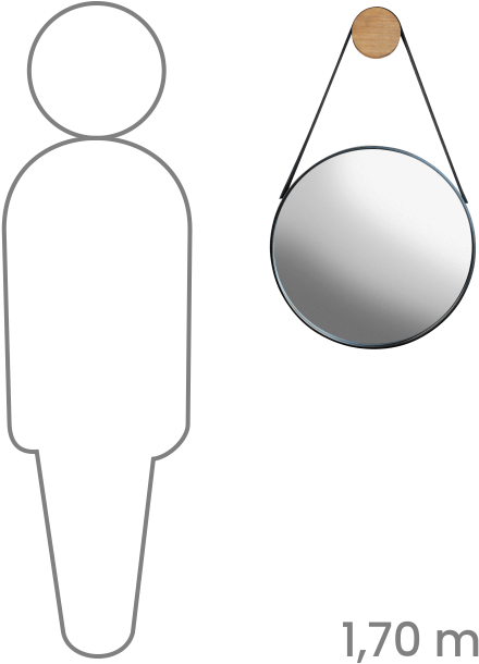 Espelho Andy - Line Art (600x700), Png Download