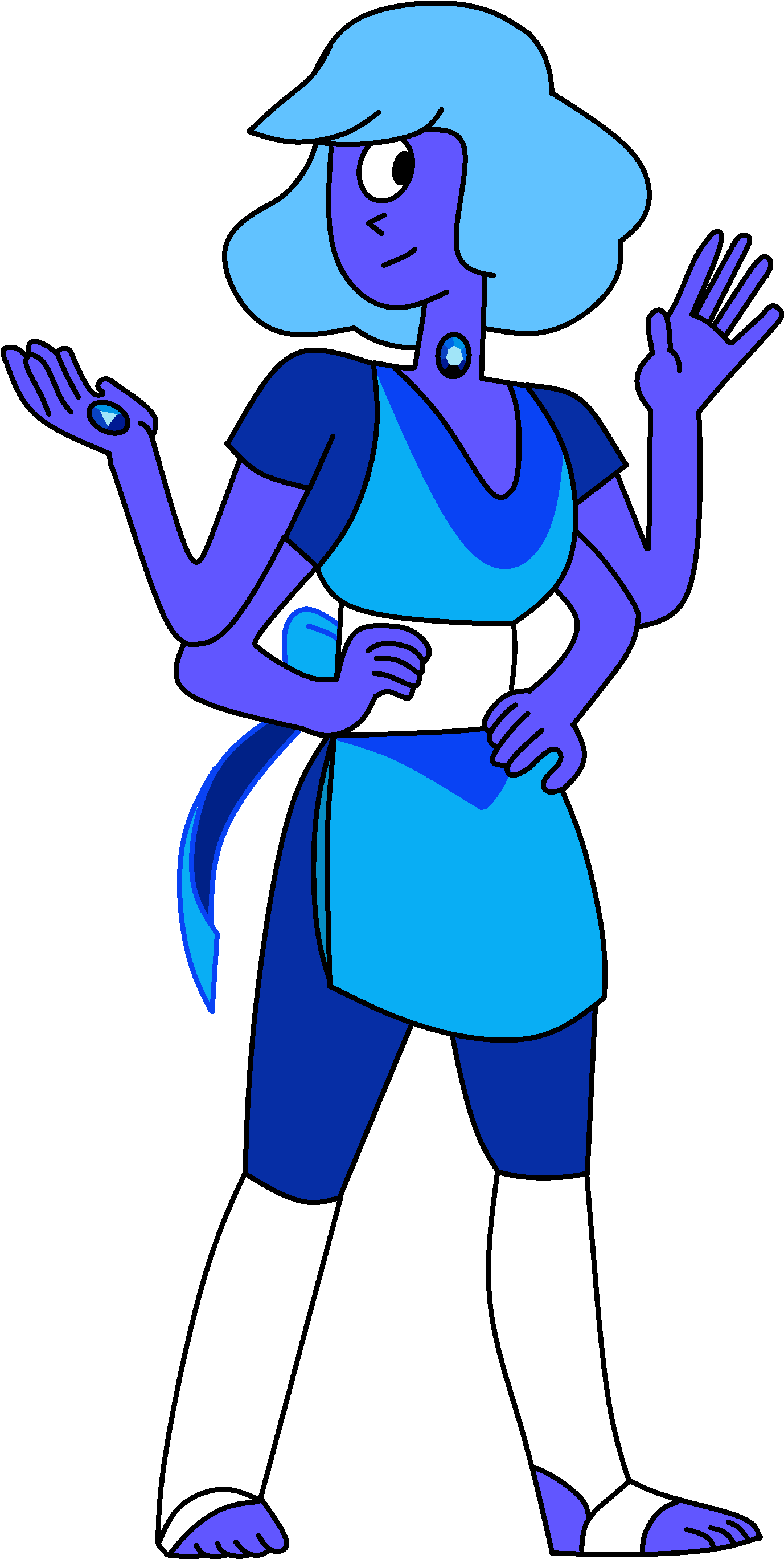Agata Azul - Agata Azul Steven Universe (1638x3078), Png Download