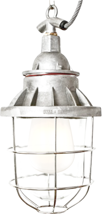 Acier De Lampe De Cage D'épreuve D'explosion - Dowsing & Reynolds 492480 Miner's Style Ceiling (900x900), Png Download