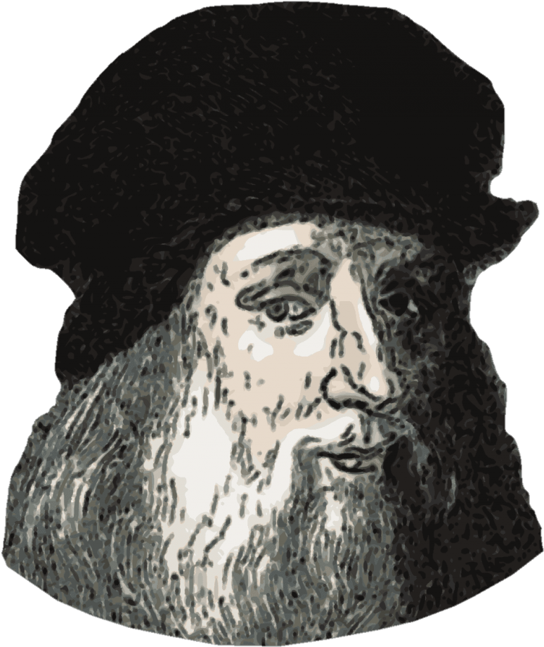 Leonardo Da Vinci (1024x987), Png Download