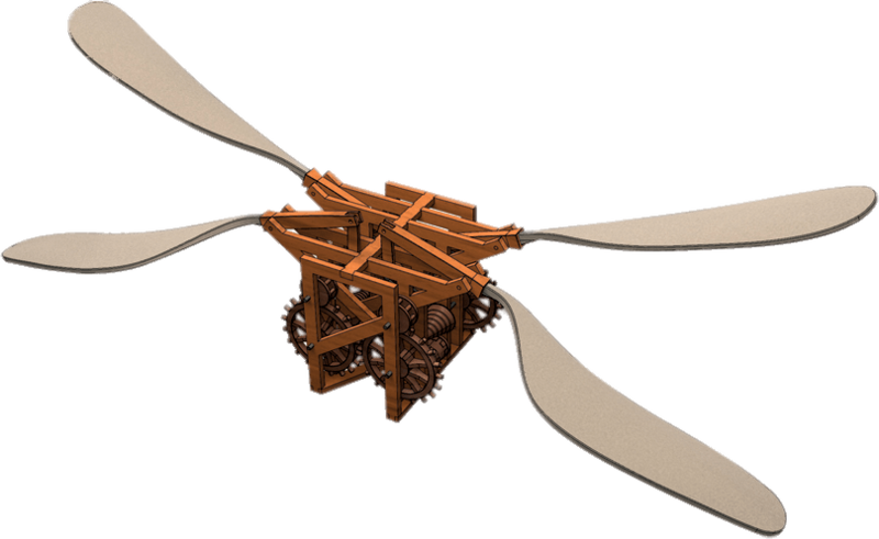 Leonardo Da Vinci Mechanical Butterfly - Elenco - Edu-61018 Davinci Mechanical Butterfly (800x491), Png Download