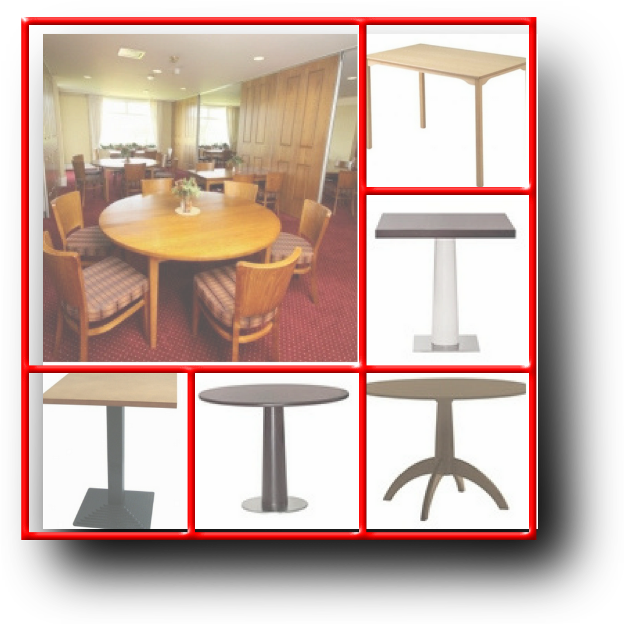 Complete Range Of Dining Room Tables For Care Homes - Dining Room (2257x2274), Png Download