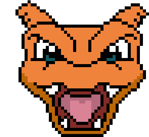 Charizard - Pokemon Pixel (600x570), Png Download