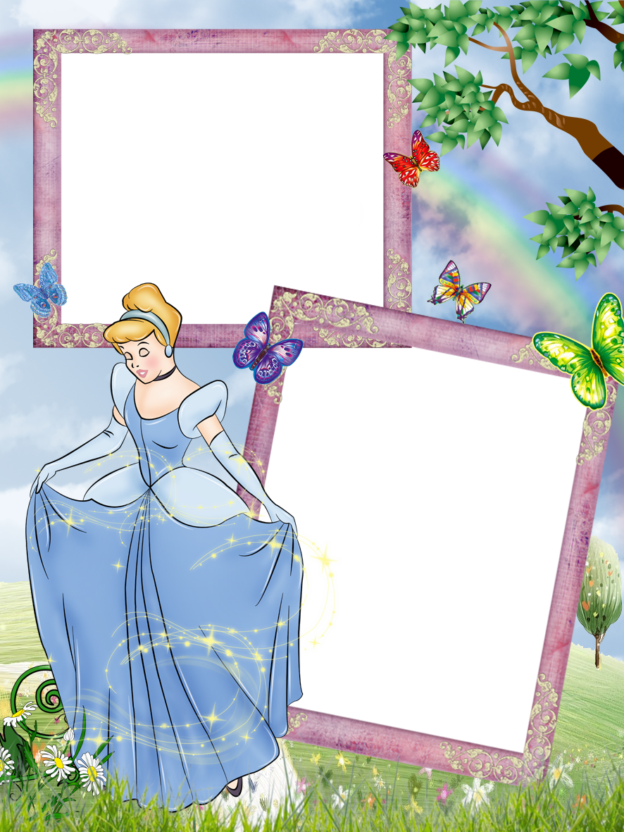 Molduras Gratis Da Cinderela (886x1181), Png Download