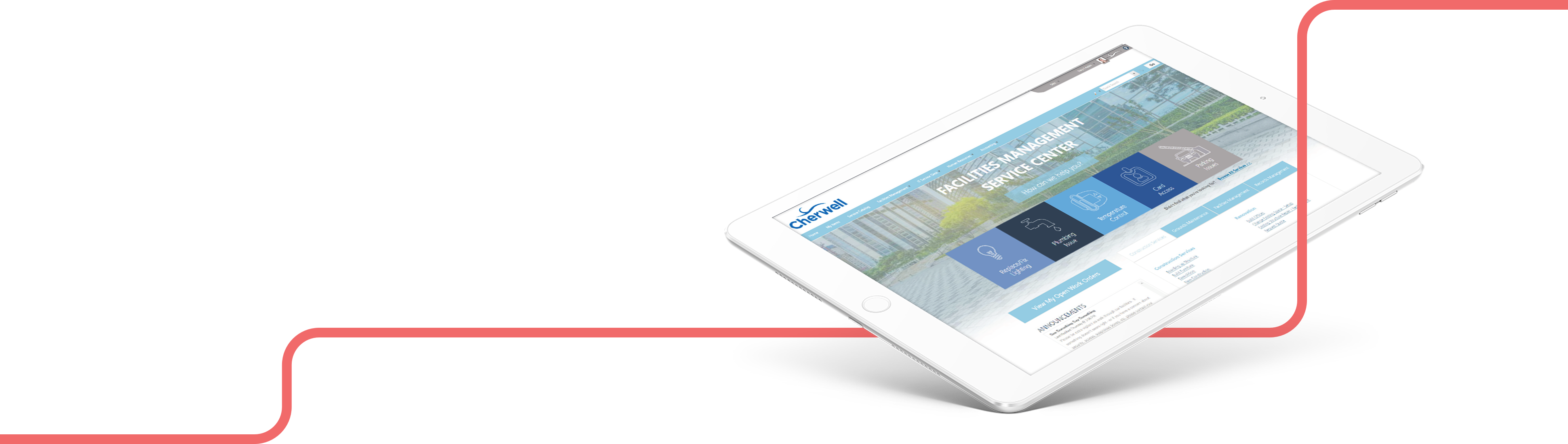 Cherwell Facilities Management - Management (3880x1100), Png Download