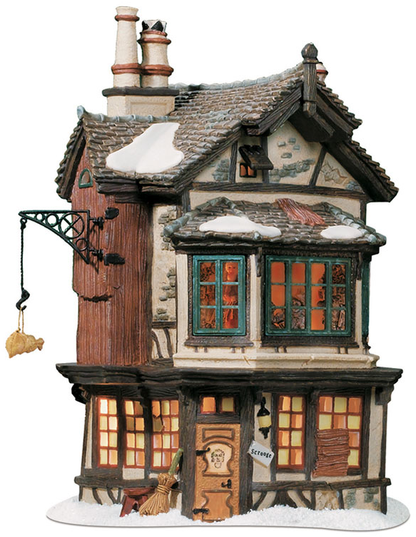 Ebenezer Scrooge's House - Department 56 Dept 56 Dickens Village Ebenezer Scrooge's (900x899), Png Download