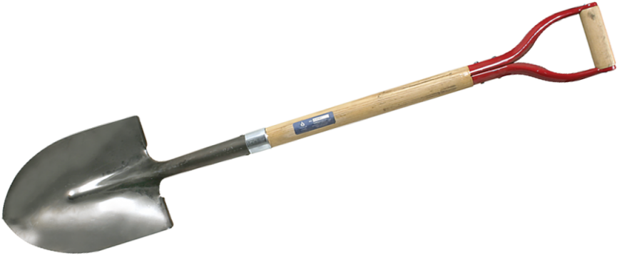 Shovel Png Download Image - Shovel Round Point (1080x500), Png Download