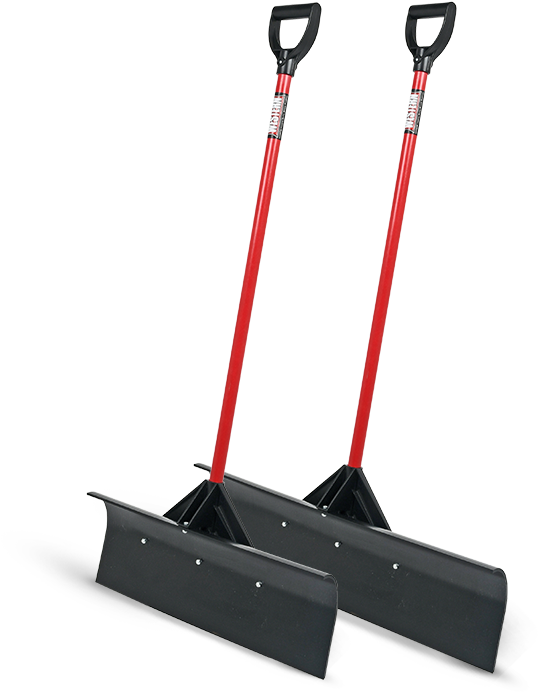 Pusher Shovel Image - Orbit 24 In. Pusher Snow Shovel (1270x714), Png Download