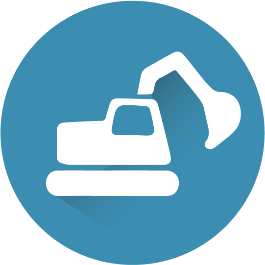 Excavation-icon - Riverside (601x622), Png Download