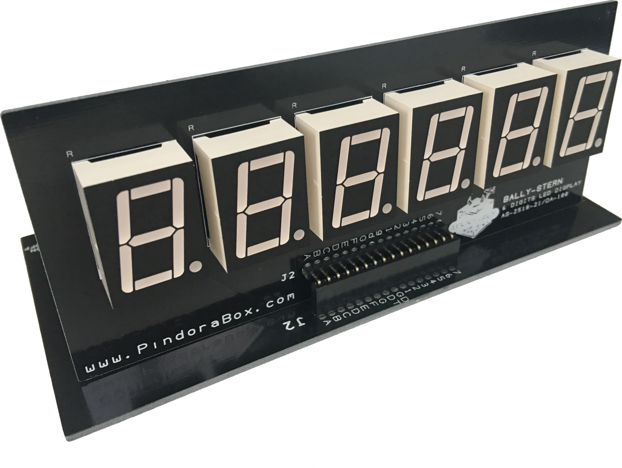 Display 6 Digit Bally/stern - Numerical Digit (1276x959), Png Download