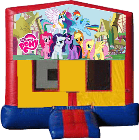 My Little Pony Jump House - Zippered My Little Pony Friendship Is Magic Decorating (600x600), Png Download