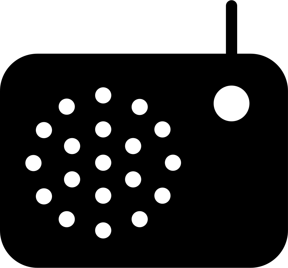 Vintage Small Radio Comments - Icon (980x912), Png Download