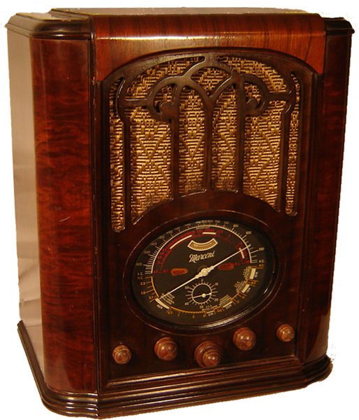 Antique Radio - Macaroni - House (514x600), Png Download