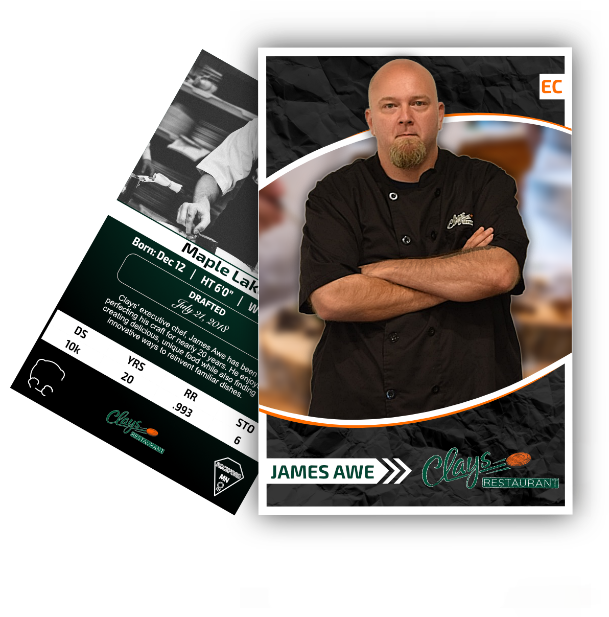 Clays Restaurant Chef James - Restaurant (1260x1338), Png Download
