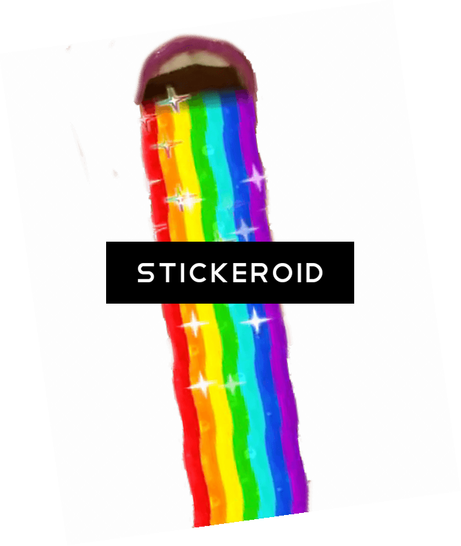 Snapchat Filter Rainbow Tongue Rainbow Mouth - Graphic Design (669x793), Png Download