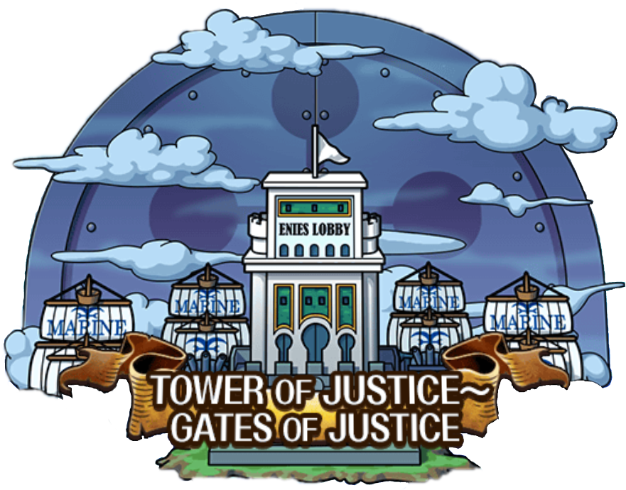 Gates Of Justice - Enies Lobby Tower Of Justice (912x696), Png Download