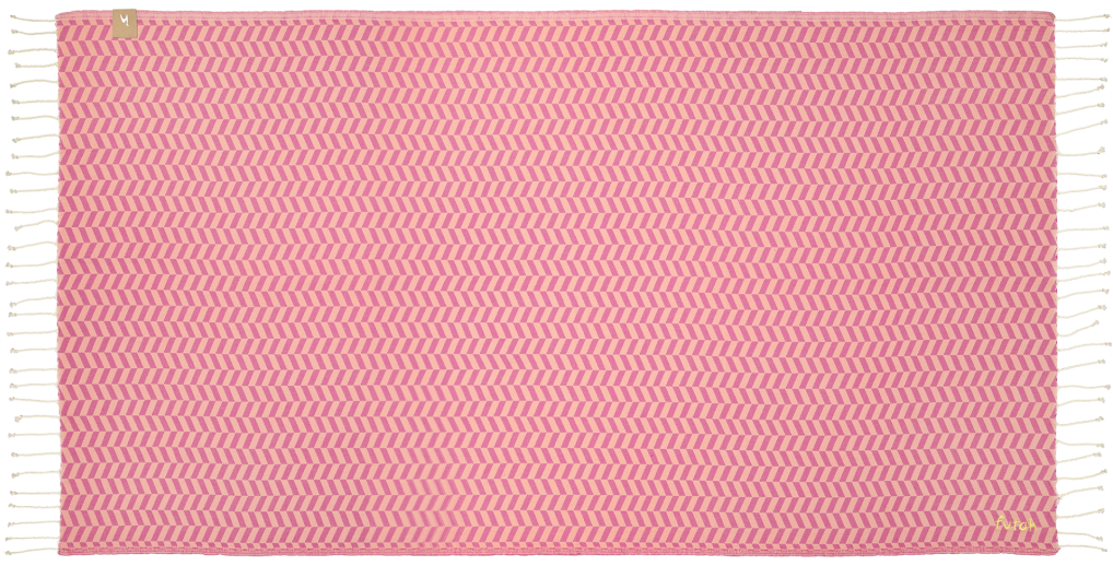 Porto Santo Beach Towel Pink & Peach - Mat (1020x543), Png Download