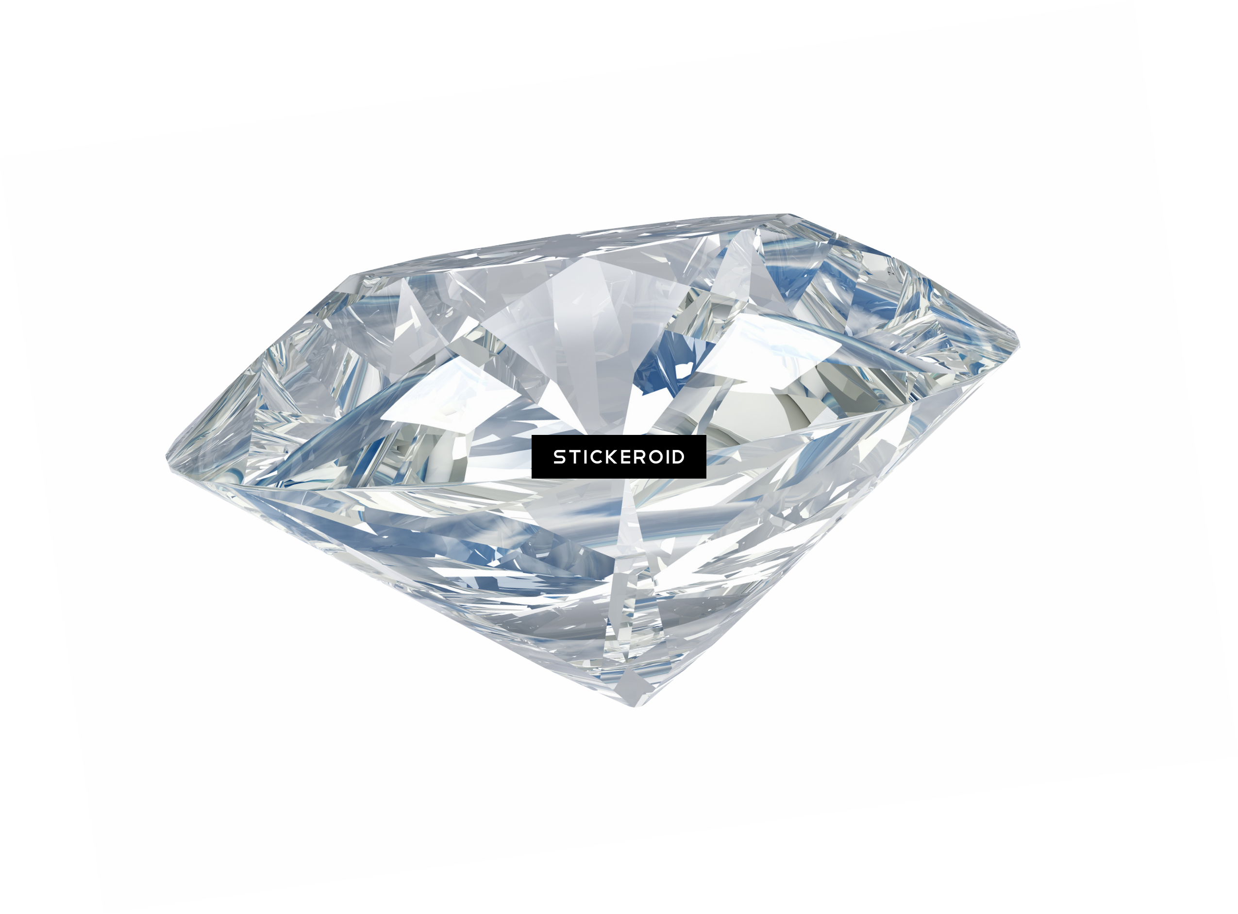 Diamond Vector Clip Art - Diamond Loose Round Brilliant Cut .61 Carat Clarity (2550x1883), Png Download