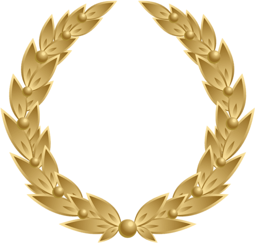 Free Png Gold Wreath Transparent Png Images Transparent - Portable Network Graphics (850x808), Png Download