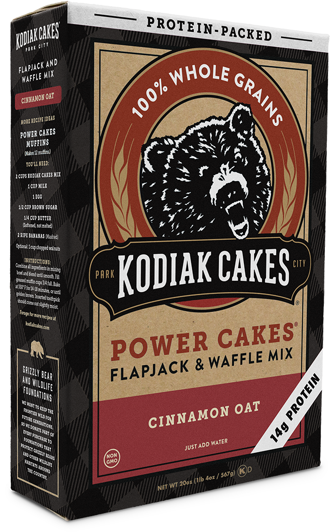 Kodiak Cakes Power Cakes, Cinnamon Oat Pancake And - Kodiak Cakes Cinnamon Oat (1200x1200), Png Download
