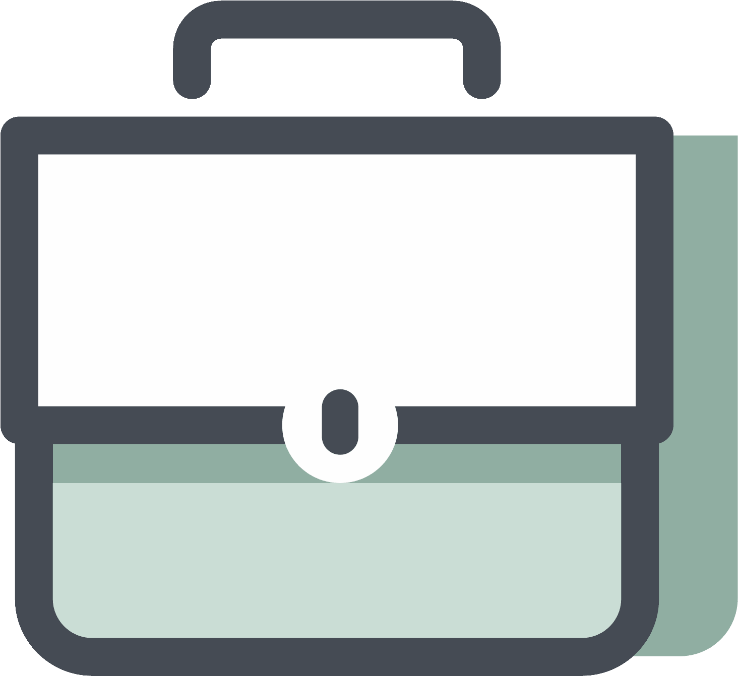 The Business Icon Is Shaped Like A Briefcase - Icon (1600x1600), Png Download