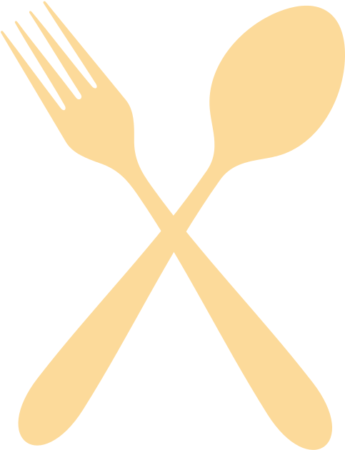 Munkáink - Applicable Pun Crossed Fork And Spoon Dining Restaurant (612x792), Png Download