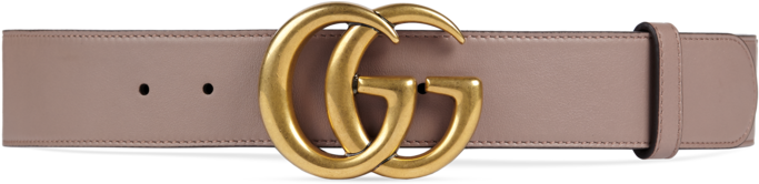 Shop The Leather Belt With Double G Buckle By Gucci - Gucci Belt Women Pink (730x490), Png Download