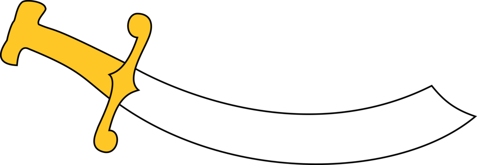 Sword Blade Dagger Computer Icons Knife - Sword Clipart (981x340), Png Download