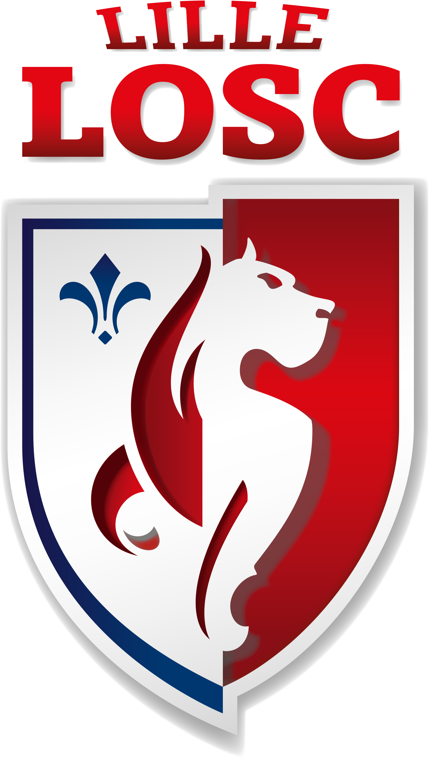 Arrivé À Lille En Provenance Du Paris Saint-germain - Losc Lille New Logo (2376x3364), Png Download