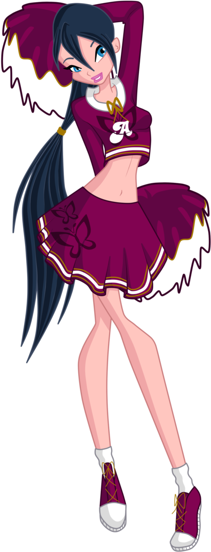 Picture Free Stock Com Cynthia Alfea Cheerleader - Winx Club Cheerleader (692x1153), Png Download