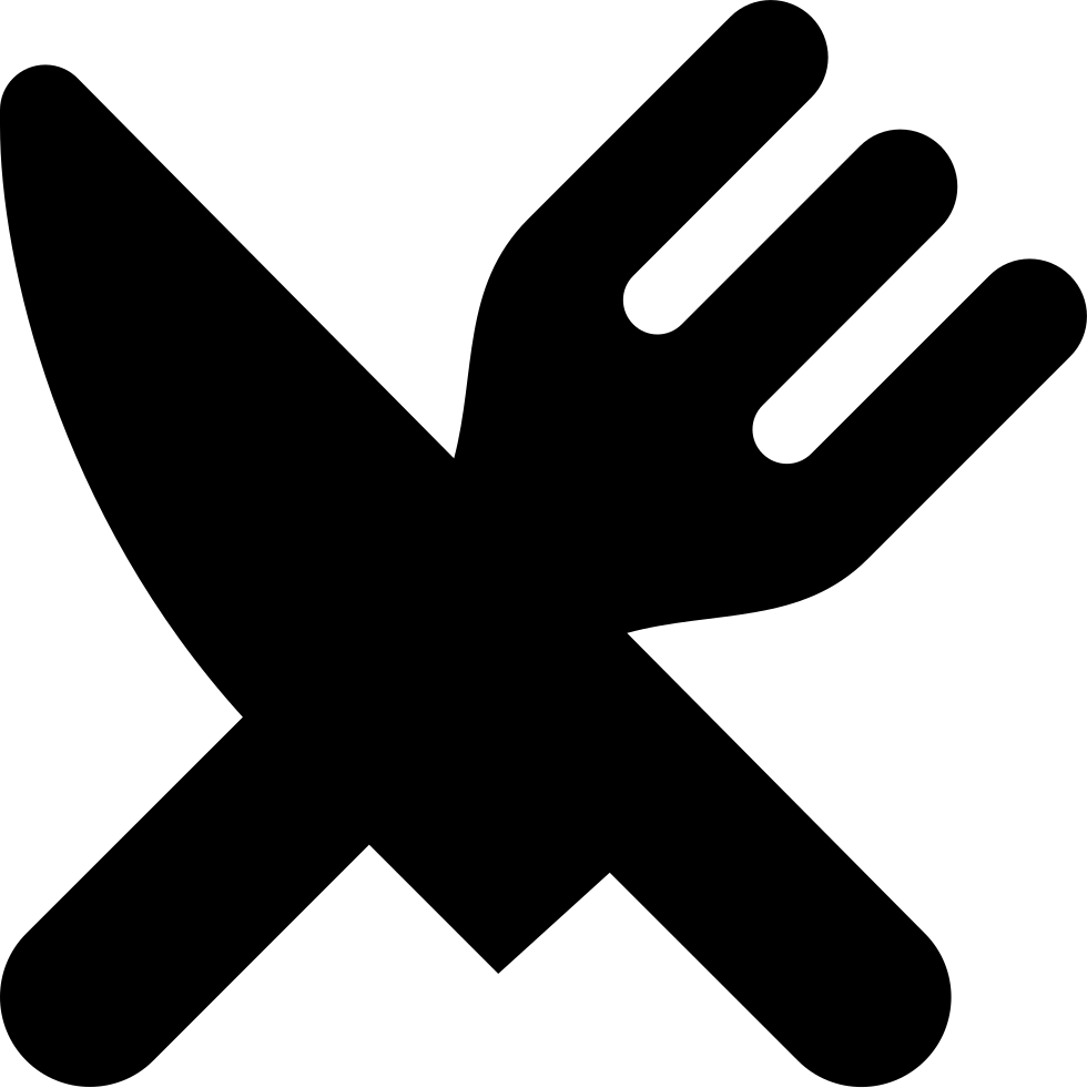 Knife Fork Comments - Eat Ico (980x981), Png Download