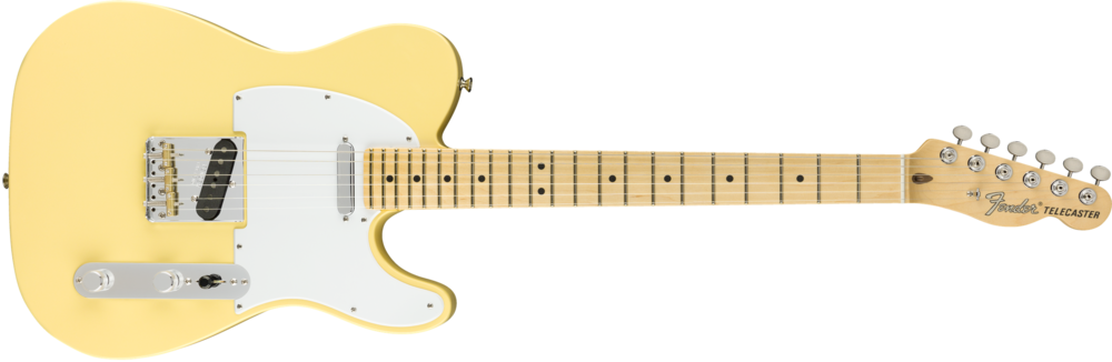 Fender American Performer Telecaster Vintage White - Fender Stratocaster Player Series (1000x326), Png Download