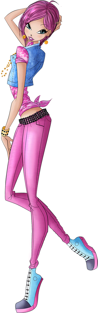 Tecna Couture Gardenia Style Season 6 - Winx Club Tecna Season 6 (695x1284), Png Download