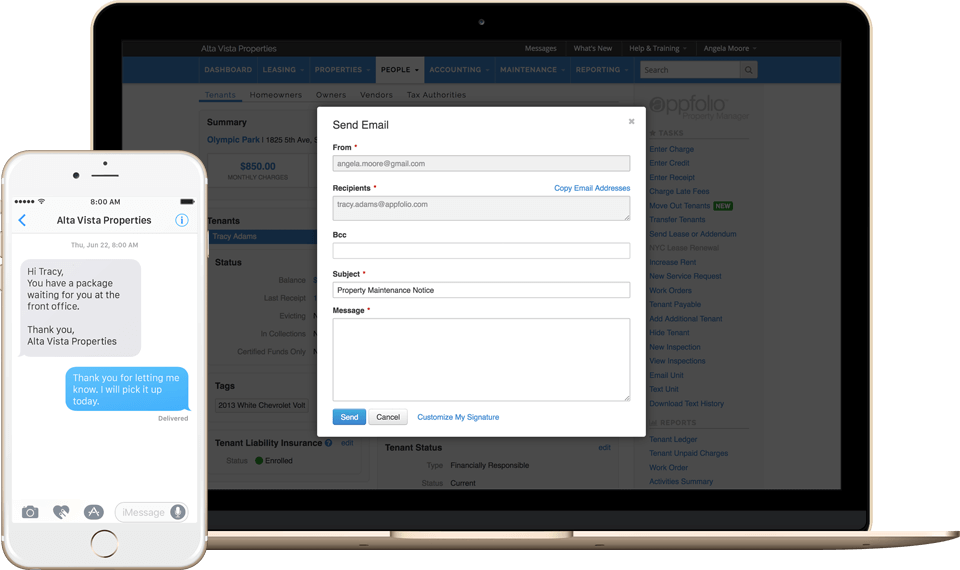 Stay Connected With Appfolio - Email (960x570), Png Download