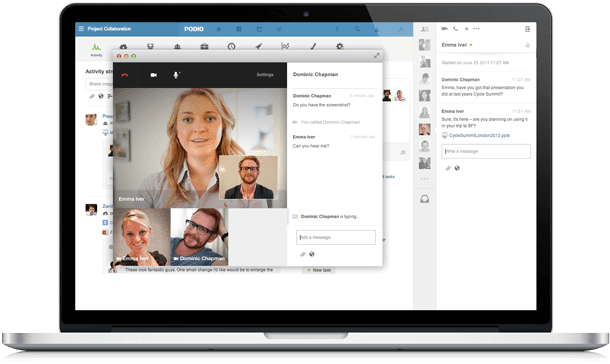 Macbook Podio Chat - Version Antigua De Skype (800x430), Png Download